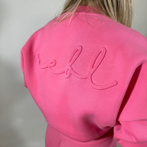 r.e.b.l Signature Luxe Bubblegum Pink Sweatshirt