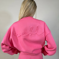 Load image into Gallery viewer, r.e.b.l Signature Luxe Bubblegum Pink Sweatshirt
