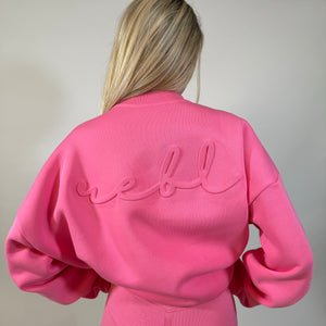 r.e.b.l Signature Luxe Bubblegum Pink Sweatshirt