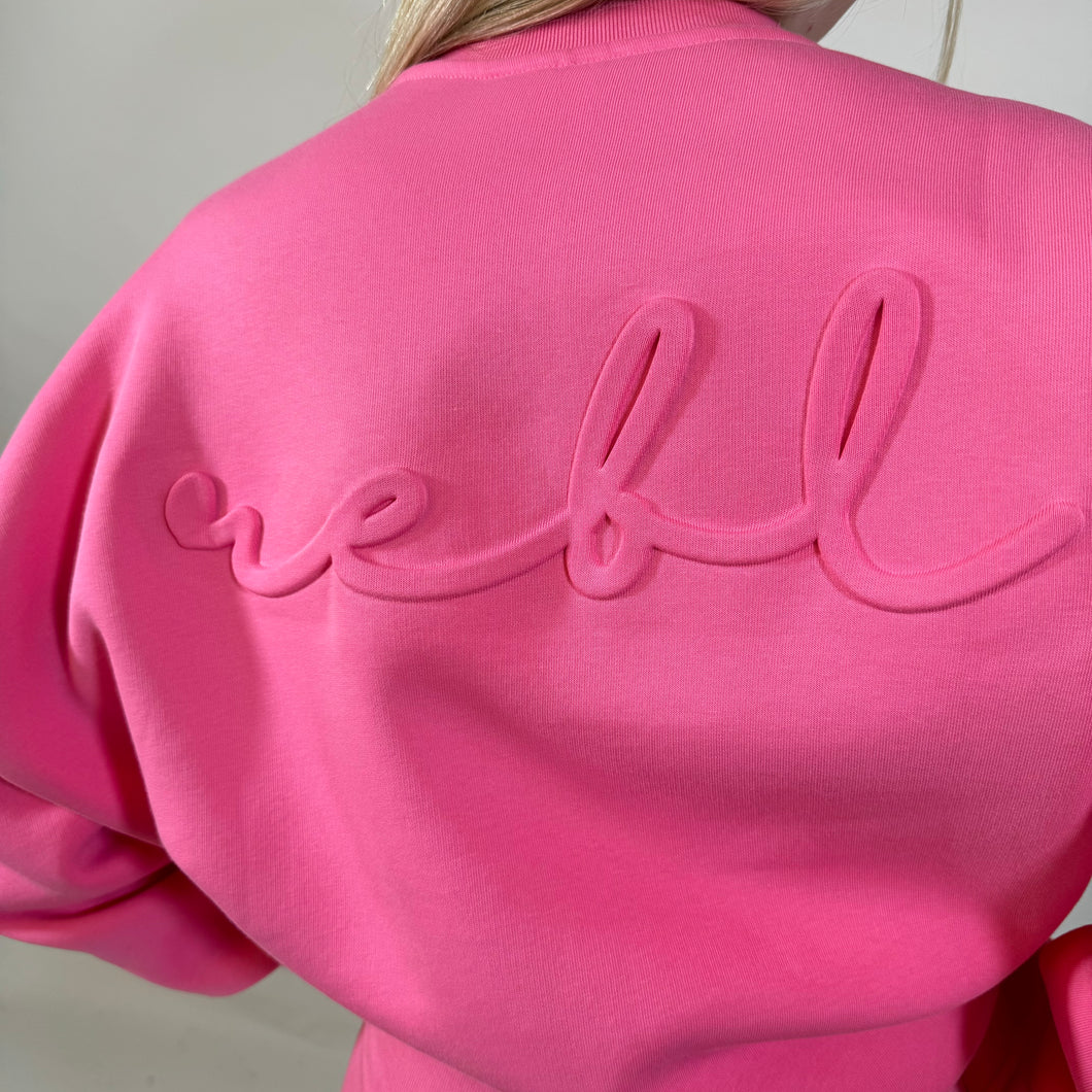 r.e.b.l Signature Luxe Bubblegum Pink Sweatshirt