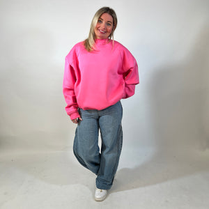 r.e.b.l Signature Luxe Bubblegum Pink Sweatshirt