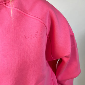 r.e.b.l Signature Luxe Bubblegum Pink Sweatshirt