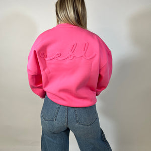 r.e.b.l Signature Luxe Bubblegum Pink Sweatshirt